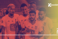 Rifal Lastori (depan) saat merayakan gol melawan PSS Sleman 