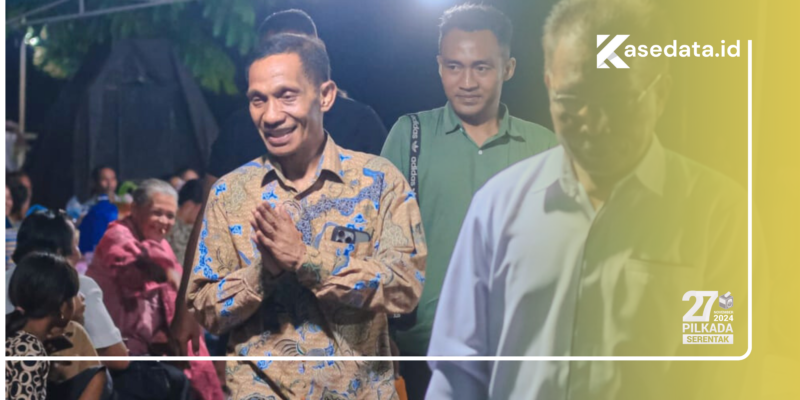 Calon Wakil Gubernur Maluku Utara, Sahril Thahir, saat menyapa warga di Kao Utara