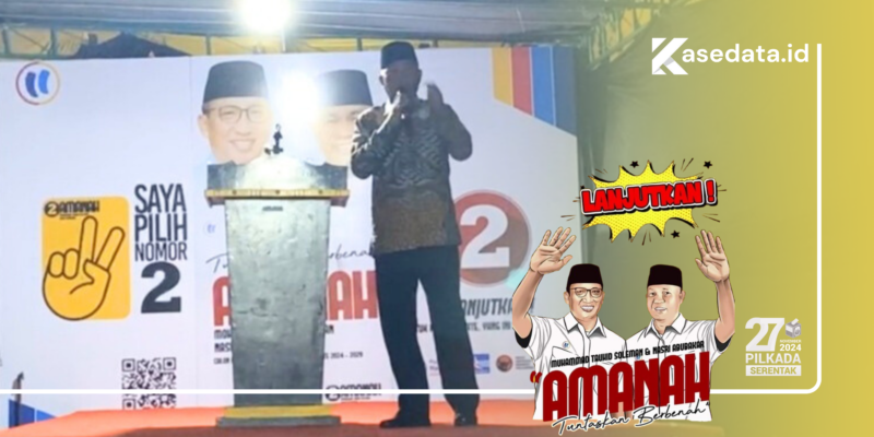 Calon Wakil Wali Kota Ternate, Nasri Abubkar, saat menyampaikan orasi politiknya di Kelurahan Jambula