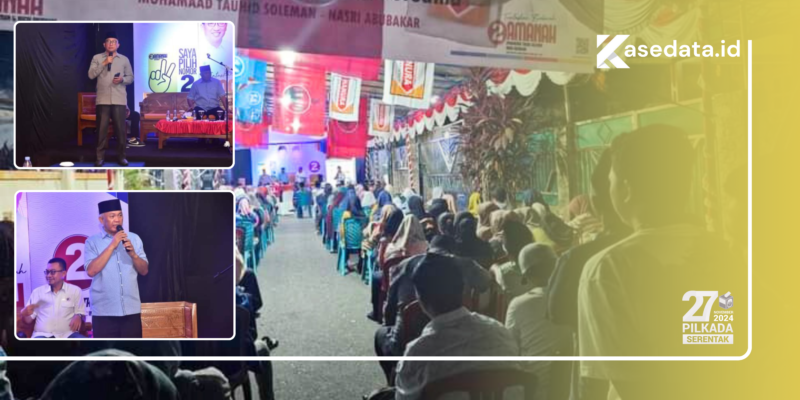 Suasana kampanye di kelurahan sangaji utara, kota ternate || foto : kasedata. id