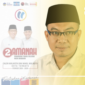 Flayer visi-misi paslon nomor dua/Ketua tim pemenang, Junaidi Bahrudin