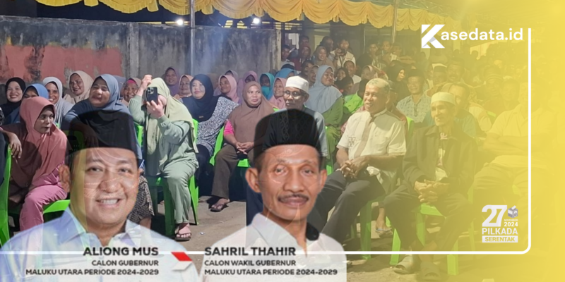 Suasana kampanye di Desa Wama, Oba Selatan/Paslon AM-SAH