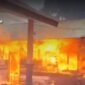 Bangunan sekolah SDN 115 di Desa Tomori saat terbakar || Foto : istimewa