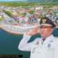Pembangunan ikon kota zero point hasil karya  almarhum Bupati Halsel Usman Sidik