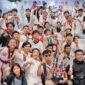 Foto bersama atlet-atlet Taekwondo Kota Ternate usai juara di Kota Manado, Sulawesi Utara
