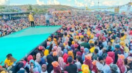 Kampanye akbar AM-SAH dan FAM-SAH di Kecamatan Sanana, Jumat sore (22/11/2024)  || Karno Pora
