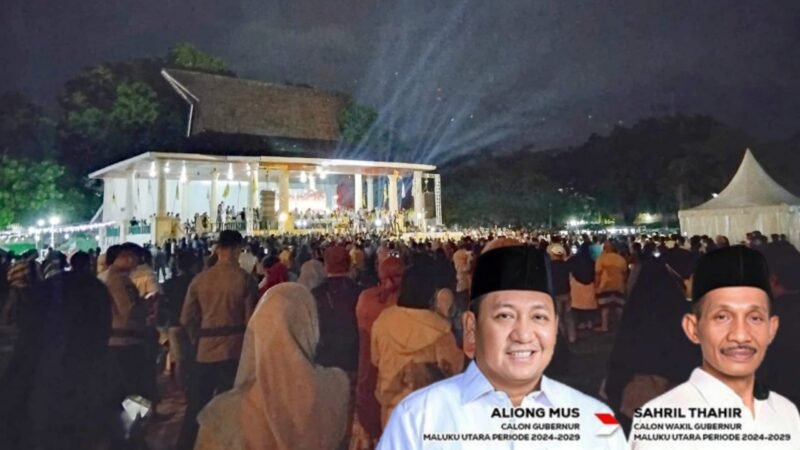 Suasana kampanye akbar oleh AM-SAH di lapangan Ngaralamo Kota Ternate || Kasedata. id