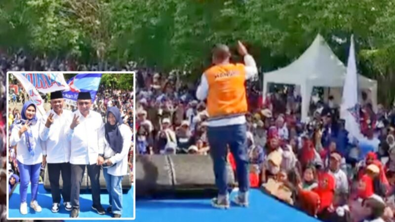 Kampanye akbar Tauhid-Nasri di depan Taman Nukila Kota Ternate