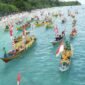 Perahu hias mewarnai pembukaan Fastival Tanjung Waka 2024 || Karno pora