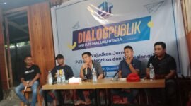 Dialog publik yang digelar DPD PJS Maluku Utara || Foto : kasedata. id