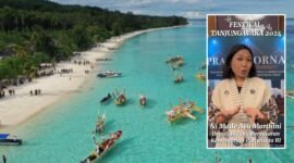 Festival Tanjung Waka tahun lalu/Made Ayu Marthini dari Deputi Bidang Pemasaran Kementerian Pariwisata dan Ekonomi Kreatif Republik Indonesia.