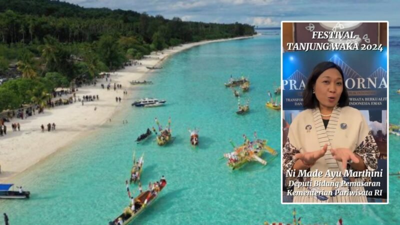 Festival Tanjung Waka tahun lalu/Made Ayu Marthini dari Deputi Bidang Pemasaran Kementerian Pariwisata dan Ekonomi Kreatif Republik Indonesia.