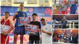 Penyerahan bonus dan piagam penghargaan kepada masing-masing atlet yang  menjuarai guberbur cup 2024 || Foto : Kasedata.id