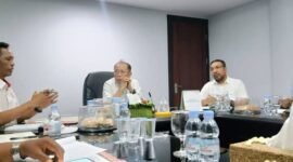 Suasana rakor yang berlangsung di kantor Bupati Halut || Kasedata. id