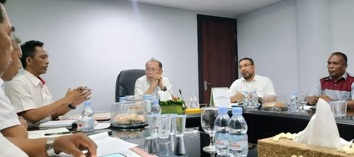 Suasana rakor yang berlangsung di kantor Bupati Halut || Kasedata. id