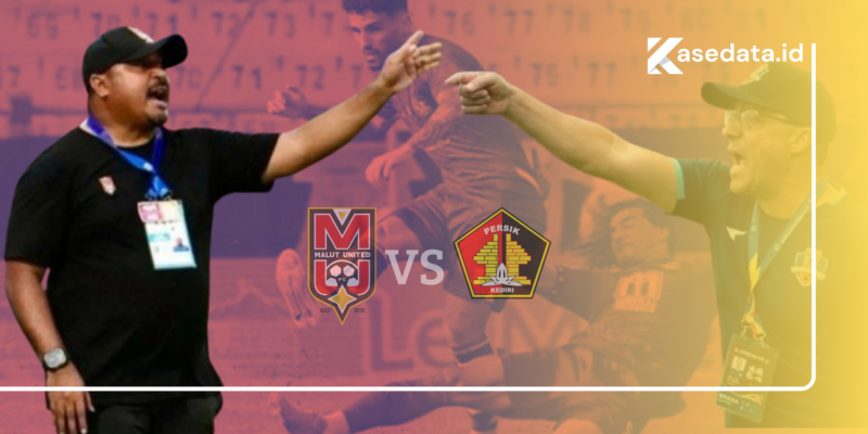 Latar duel pemain Persik Kediri dan Malut United pada laga putaran pertama/Pelatih Imran Nahumarury dan Marcelo Rospide || Kasedata.id 
