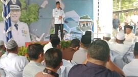 Wali Kota Ternate, MTauhid Soleman, saat memberi sambutan || Foto : kasedata.id