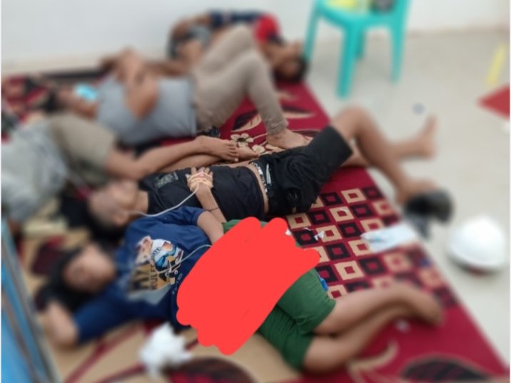 Korban dugaan keracunan makanan || Foto : il