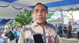 Kepala Dinas Pangan Provinsi Maluku Utara, Dheni Tjan saat diwawanvarai jurnalis kasedata.id || Haerun