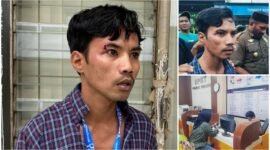 Korban kekerasaan yang dialami jurnalis/Laporan resmi ke Mapolres Ternate || Foto : istimewa