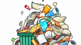 Foto : ilustrasi penumpukan sampah