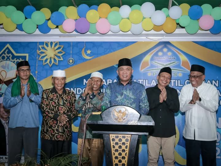 Wakil Wali Kota Ternate Nasri Abubakar saat menutup kegiatan MTQ PTQ HS ke-I 2025 || Foto : istimewa
