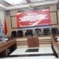 Rapat koordinasi persiapan PSU Pulau Taliabu di kantor KPU Maluku Utara || Haerun Hamid