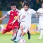 Laga antara Malut United dan tuan rumah Barito Putera di Stadion Demang Lehman, Kalimantan Selatan || Foto : MU