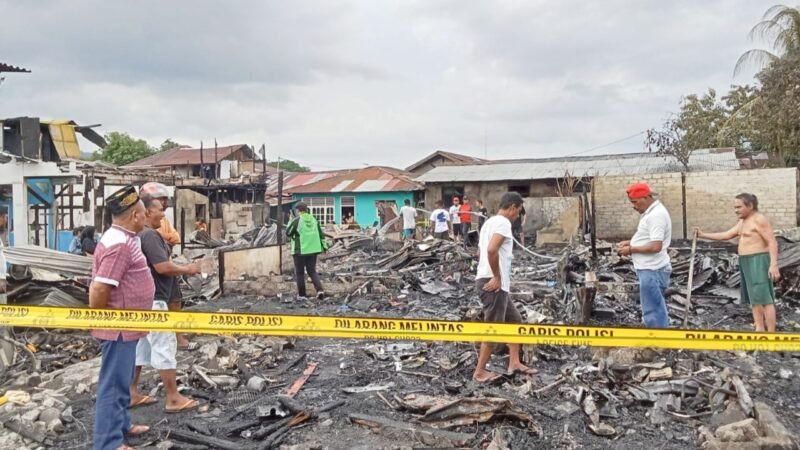 Pasca kejadian kebakaran di Kota Baru Ternate || Foto : Haerun
