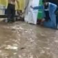Salah satu rumah warga gambesi yang terkena banjir || Foto : istimewa