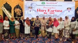 Kapolres Ternate, AKBP Anita Ratna Yulianto menghadiri peringatan Hari Kartini Ke-147. || Doc : Hairun Hamid