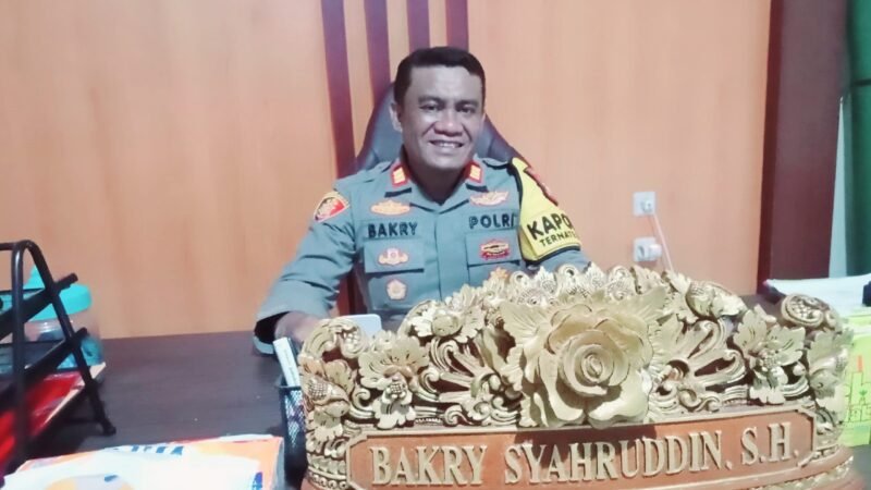 Kapolsek Ternate Selatan AKP Bakry Syahruddin || Foto : haerun_kasedata