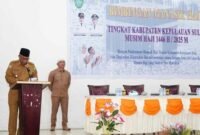 Wakil Bupati, H. Saleh Marasabessy, saat membuka kegiatan bimbingan manasik haji || Dok : Karno_kasedata