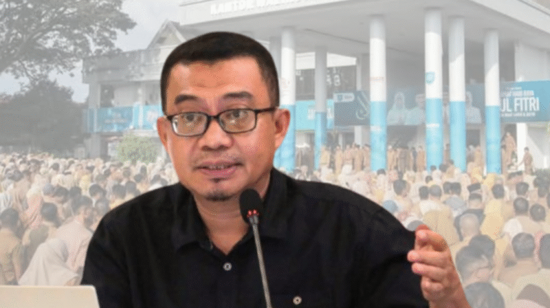 Latar apel gabungan di Kantor Wali Kota Ternate/Katua Pansus DPRD Junaidi A Bahruddin || Dok : kasedata