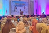 Gubernur Maluku Utara, Sherly Tjoanda Laos menyampaikan sambutan dalam acara Halal Bihalal. || Doc : Ilham_Kasedata.id