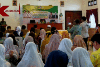 Sambutan Wakil Bupati, M. H. Sale Marasabessy, pada kegiatan launching Hardiknas 2025. || Doc : Ano