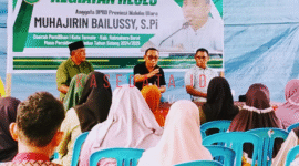 Muhajirin Bailussy menyerap aspirasi warga Kelurahan Jambula.