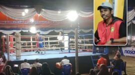 Sekretaris sasana Mercury Boxing, Sandin Ar. || Doc : Hairun Hamid