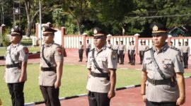 Sertijab 3 pejabat dilingkup Polres Halsel.