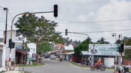 Kondisi Lampu Merah di Kota Sanana yang sekian lama tak menyala || Foto : Karno_kasedata