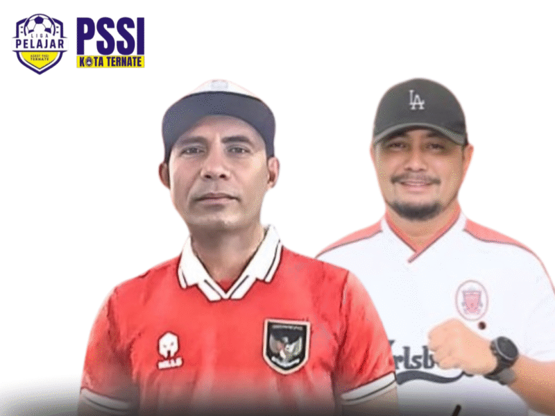 Ketua panitia Irwan Muhammad/Ketua Askot PSSI Ternate Fhandy Mahmud || dok : kasedata.id