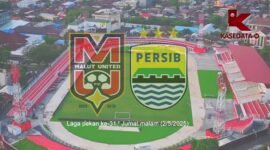 Flayer laga pekan ke-31 Malut United vs Persib Bandung, Jumat malam ini (2/5/2025) || dok : kasedata.id