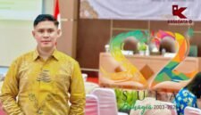 Ketua Penitia HUT Kabupaten Kepulauan Sula, Kamarudin Mahdi/Logo resmi HUT ke-22 || Dok : Karno_kasedata