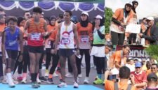 Peserta fun run di festival olahraga/penyerahan hadiah kepada peserta dari Wali Kota M Tauhid Solema dan Wakil Wali Kota Ternate Nasri Abubakar || Foto : Edo  huka