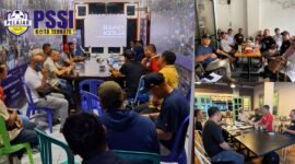 Pembahasan program kerja dari komite hingga finalisasi anggota axco Askot PSSI Ternate || Dok : Komite Media Askot PSSI Ternate