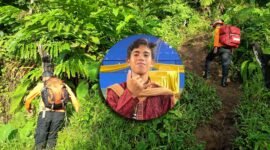 Tim SAR Gabungan saat melakukan pencarian kepada Muhamamad Syahril Polanunu (foto tengah) || Dok : kasedata.id