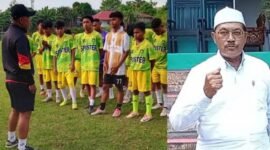 Ikram Selang saat memberi arahan kepada anak didiknya dalam sisi latihan tim SPISTER/Kepala Sekolah Abdullah Pelupessy || Dok : Haerun_kasedata