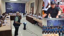 Instruktur sekaligus coach educator PSSI pusat, Iwan Setiawan, saat memaparkan materi kepada peserta lisensi C/Dirtek Asprov PSSI Malut, Safrudin A Rasyid || Dok : kasedata.id
