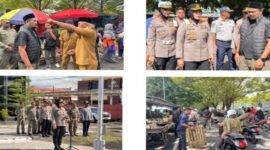 Penertiban pedagang di kawasan pasar gamalama yang dipantau langsung Wakil Wali Kota Ternate, Nasri Abubakar, dan Kapolres AKBP Anita Ratna Yulianto, pada Senin kemarin || dok : istimewa