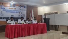 Suasana jalannya Musyawarah Cabang (Muscab) ke-III, Asosiasi Pemerintah Desa Seluruh Indonesia (Apdesi) Kabupaten Halmahera Selatan.